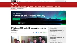 
                            13. DVA jobs: 300 go in NI as service moves to Wales - BBC News