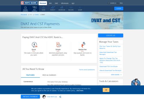 
                            5. DVAT Payment | CST Payment | Online Sales Tax Payment - HDFC ...