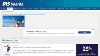 
                            4. DVC Members Login | The DIS Disney Discussion Forums - DISboards.com