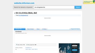 
                            13. dv.clickglobal.biz at WI. ClickGlobal - Website Informer