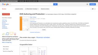 
                            8. DVD Authoring and Production: An Authoritative Guide to DVD-Video, ...