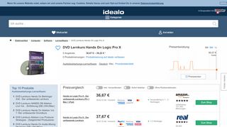 
                            11. DVD Lernkurs Hands On Logic Pro X ab 36,67 € | Preisvergleich bei ...