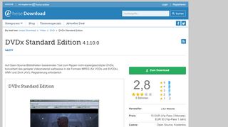 
                            2. DVDx Standard Edition | heise Download
