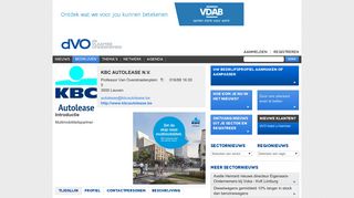 
                            11. dVO – Bedrijven – KBC AUTOLEASE N.V.