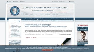 
                            7. DVPJ - Presseausweis beantragen