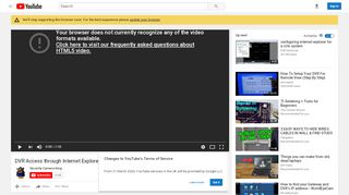 
                            6. DVR Access through Internet Explorer - YouTube