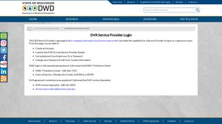 
                            3. DVR Service Provider Login - Wisconsin.gov