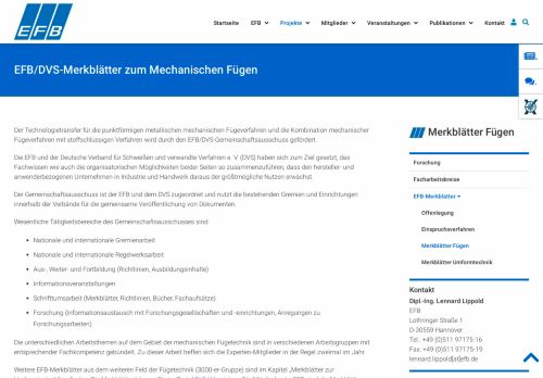 
                            9. DVS/EFB-Merkblätter - Europäische Forschungsgesellschaft für ...