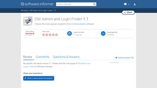 
                            11. DW Admin and Login Finder 1.1 Download