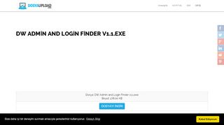 
                            3. DW Admin and Login Finder v1.1.exe - Dosya Upload