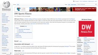 
                            12. DW Sports Fitness - Wikipedia