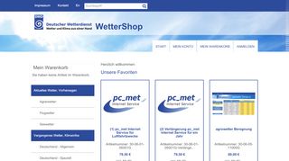 
                            11. DWD Wettershop - Startseite