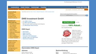 
                            13. DWS Depot ohne Ausgabeaufschlag Aktuelle DWS Fonds Kurse