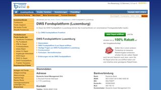 
                            6. DWS Fondsplattform (Luxemburg) - Finanzpartner