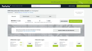 
                            8. DWS Steuerberater-Online-GmbH als Arbeitgeber: Gehalt, Karriere ...