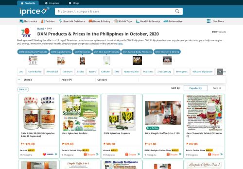
                            7. DXN Products in the Philippines | iPrice