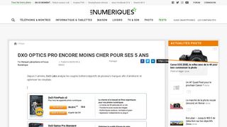 
                            9. DxO optics Pro encore moins cher pour ses 5 ans - Les Numériques