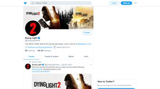 
                            10. Dying Light (@DyingLightGame) | Twitter