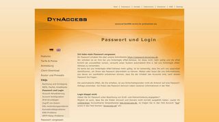 
                            7. DynAccess - advanced dynamic DNS (dynDNS) - Passwort und Login