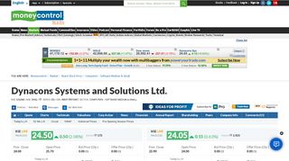 
                            9. Dynacons Systems and Solutions Ltd. Stock Price, Share Price, Live ...