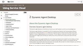 
                            6. Dynamic Agent Desktop - Oracle Docs