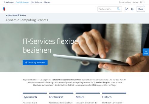 
                            1. Dynamic Computing (IaaS): Virtuelle Server & Cloud ... - Swisscom