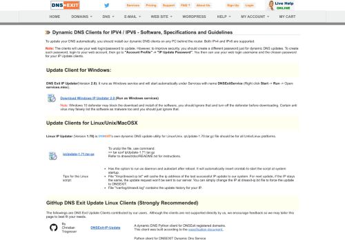 
                            5. Dynamic DNS IP Update Clients - ipUpdaters - DNSExit.com