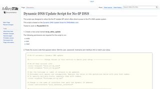 
                            5. Dynamic DNS Update Script for No-IP DNS - MikroTik Wiki