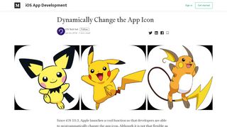 
                            10. Dynamically Change the App Icon – iOS App Development – Medium