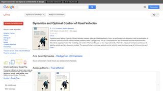 
                            8. Dynamics and Optimal Control of Road Vehicles