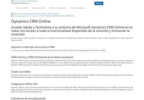 
                            10. Dynamics CRM Online: la solución web CRM de Microsoft
