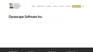 
                            10. Dynascape Software Inc. - Association of Professional Landscape ...