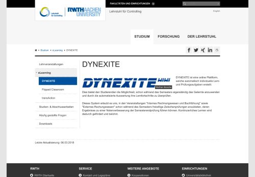 
                            3. DYNEXITE - RWTH AACHEN UNIVERSITY Lehrstuhl für Controlling ...