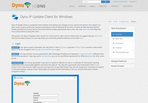 
                            9. Dynu IP Update Client for Windows | Free DDNS Service | Dynu
