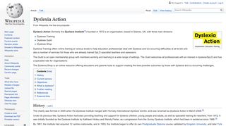 
                            9. Dyslexia Action - Wikipedia