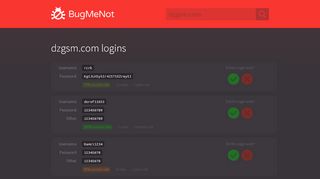 
                            6. dzgsm.com logins - BugMeNot