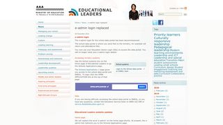 
                            9. e-admin login replaced / News / Home - Educational Leaders