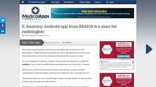 
                            10. E-Anatomy Android app from IMAIOS is a must for radiologists