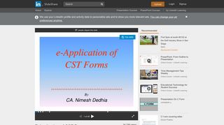 
                            11. E-Application of CST Forms - SlideShare