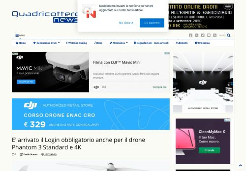 
                            4. E' arrivato il Login obbligatorio anche per il ... - Quadricottero News