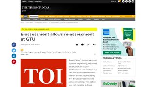 
                            7. E-assessment allows re-assessment at GTU | Ahmedabad News ...