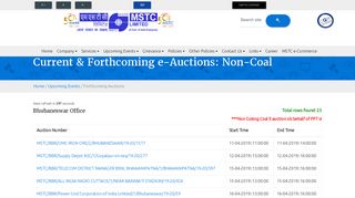 
                            5. e-Auctions | MSTC Limited