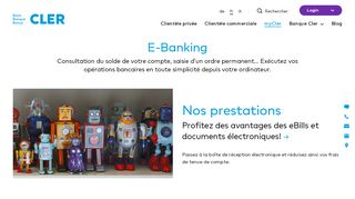 
                            2. E-Banking - Banque Cler