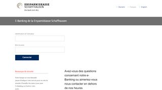 
                            5. E-Banking de la Ersparniskasse Schaffhausen