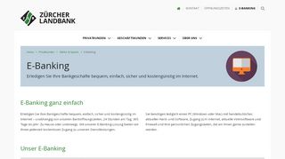 
                            6. E-Banking für unsere Kunden » Zuercherlandbank