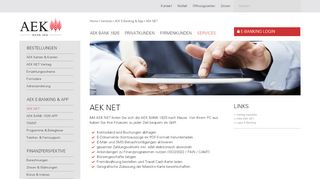 
                            3. E-Banking mit AEK NET - AEK BANK 1826