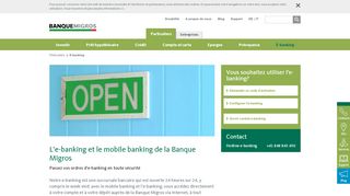 
                            12. E-banking: opérations en ligne à tout moment - Banque Migros
