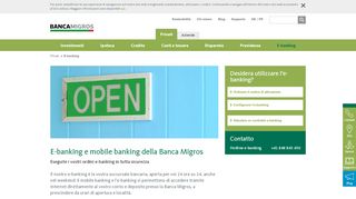 
                            11. E-Banking: operazioni bancarie online. 24/7, Banca Migros