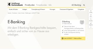 
                            5. E-Banking | Schaffhauser Kantonalbank