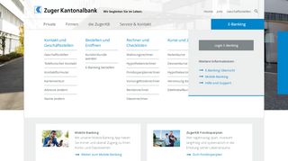 
                            6. E-Banking und Mobile Banking - Zuger Kantonalbank